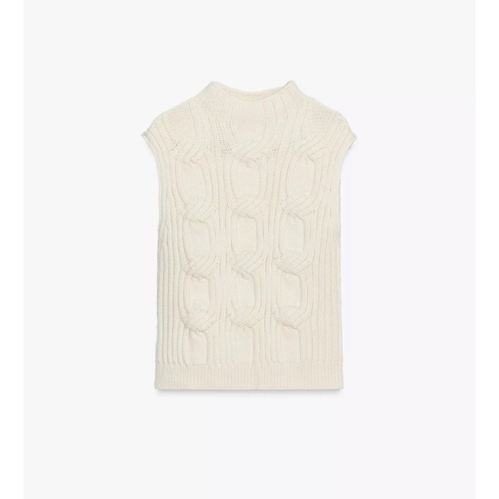 Elegant Cream Knit Sweater